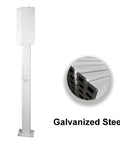 Heavy-Duty EV Charger Holder And Cord Protector, galvanized steel wall-mount box, outdoor durability for charging gear.