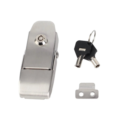 Heavy Duty 304 Stainless Steel Toggle Latch Clamp For Tool Boxes And Cabinets Durable Spring Locking Device with keys and plate