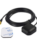 Waterproof Pro Grade GPS Antenna With SMA Male Connector For Car Stereo And Navigation Systems, adhesive mount, 3 meter cable
