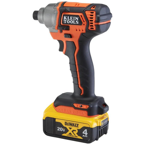20V Battery Powered Impact Driver with One Quarter Inch Hex Quick Connect 210 Foot Pounds Max Torque Brushless Motor