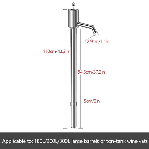 Heavy Duty Manual Water Pump Stainless Steel Sump Pump Moves Fluids Smooth No Nonsense Portable transfer pump dimensions with measurements.