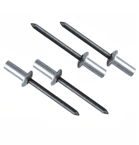 100 Pack Aluminum Blind Rivets 1/8 Inch By 9/32 Inch Grip Length Heavy Duty Pop Fasteners for strong metal bonding