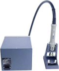 Top Notch Digital Hot Air Rework Station With 1000W Power, 100-480°C Range, showing the main unit and nozzle attachment.