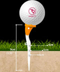 Five Degree Launch Angle Golf Tee Set With Nine Pack And Adjustable Height Markers, Boost Distance, Cut Hooks And Slices