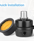 Eight Pack Air Compressor Filter Elements For Replacement Pro Grade Intake Filters With Nine Fold Design For Superior Dust Filtration