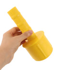 Stretch Film Dispenser Handle With Robust Design Yellow 2 Pack Plastic Wrap Roll Handle, hand-held yellow plastic wrap dispenser
