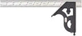 12 Inch Steel Combination Square With Square Head And SLC, Hardened Blade, Cast Iron Head, Reversible Lock Bolt, Scriber, 4R Graduation