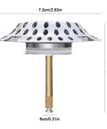 Hair Stopper Catcher Anti-Clogging Bathtub Drain Stopper with Strainer, measuring 7.2cm diameter, 5.6cm height.