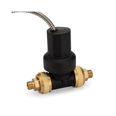 ETF 740 A 6 VDC Faucet Solenoid Replacement Kit for Optima EBF Sensor Faucets, brass and black valve, side view