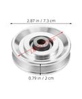 2 Pack Bearing Pulley Wheel For Gym Gear And Home Workout Pro Grade Equipment Durable Round Pulleys For Cable Machines And Sliding Door Rollers Easy To Install Quickly, 2.87 in aluminum pulley wheel