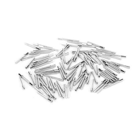 Pro Grade Steel Watch Winding Stems 0.9mm Diameter Silver 100 Pcs Replacement Part For Watch Movements Durable Repair Tools