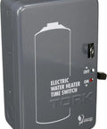 NSI WH2B Mechanical Water Heater Time Switch 24 Hour Programmable Timer For 208/250V 40A DPST Gray front view