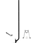 Adjustable Outdoor Antenna Mounting Pole With 1.25 Inch Diameter And 66 Inch Arm, Heavy Duty Weatherproof Steel Bracket