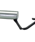 Heavy Duty 24V Swing Gate Operator Arm Killer Torque Articulated Actuator Motor showing motor and black mounting arm.