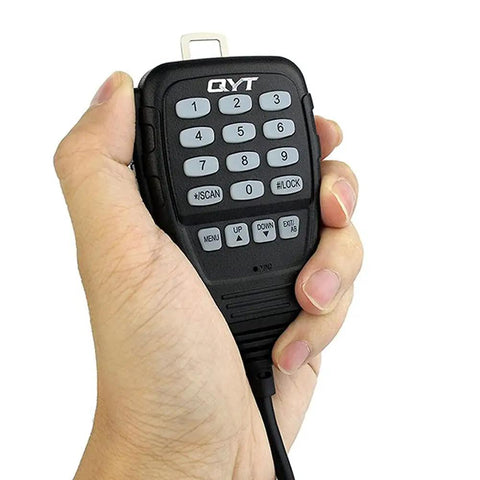 Hand holding microphone of Tri Band Mobile Ham Transceiver With Dual Watch And Dual Standby, 25W 2m 1.25m 70cm Radio