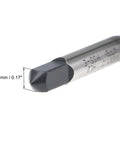 Close-up of M6 x 1.0 Spiral Flute Thread Tap For Metalworking HSS Nitriding Coated Right Hand Thread Round Shank