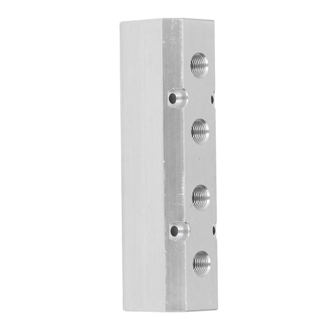 Large Flow Aluminum Pneumatic Manifold Block With G1/2 Inlet And G1/4 Outlets For Industrial Automation And Auto Repair