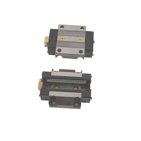 Beefy Heavy Duty Linear Guide Rail Kit 4Pcs CDG65 74.8 Inch with 8Pcs CDG65A flange bearing sliders, top and side view