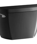 Wellworth Classic 1.28 Gpf Toilet Tank With Left Hand Trip Lever Class Five Flushing Technology High Efficiency Reservoir For Standard Toilets Home Friendly Tank Only Supply Line Not Included, black toilet tank with left lever