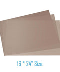 10 Pack PTFE Teflon Sheets For Heat Press 16x24 Inches Non Stick Ultra High Temp Heat Resistant Craft Mats shown in stack