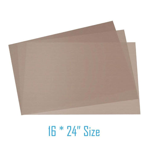 10 Pack PTFE Teflon Sheets For Heat Press 16x24 Inches Non Stick Ultra High Temp Heat Resistant Craft Mats shown in stack
