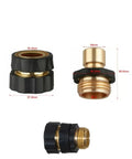 3/4 Inch Garden Hose Quick Connect Kit with Snap To Lock Design, 4 Sets Per Bag, Male and Female Connectors, Leak Proof