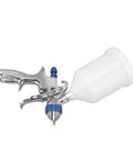 Top Shelf Aluminum Alloy Pneumatic Paint Sprayer With 1.4mm Nozzle, showcasing ergonomic grip and 600ml gravity cup for precise painting.