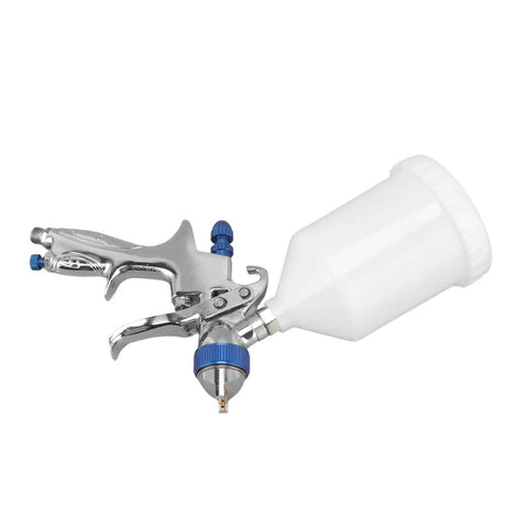 Top Shelf Aluminum Alloy Pneumatic Paint Sprayer With 1.4mm Nozzle, showcasing ergonomic grip and 600ml gravity cup for precise painting.