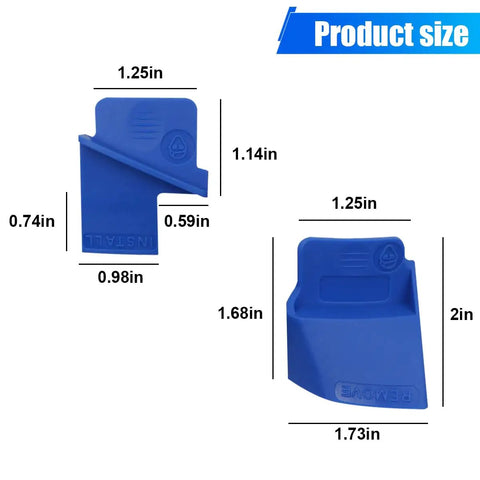 2 Piece Stretch Belt Mate Kit Plastic Belt Installer Tool for Timing and Serpentine Belts, size details in inches