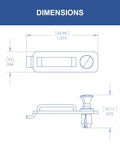 Wall Cable Management Clips No Tools Required To Install Black 20 Pack With 20 Lb Pull Force dimensions diagram