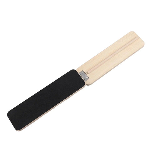 Golf Swing Trainer Board With Pressure Plate Solid Wood Weight Shift Tool For Killer Improved Shots Real Time Feedback All Weather Practice Reliable Swing Analysis For Golfers Of All Levels, folded view showing solid wood and pressure plate, on white background.
