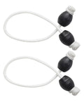Pair of Grab And Go Portable Speargun Wishbone Cord With Stopper Ball Rubber Tube V Shape, PP Material, for Spearfishing