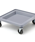 Heavy Duty Dish And Glass Rack Dolly 21x21x3 Inch With Four Wheels 250 Lb Load Capacity Locking Casters For Kitchen Dining Room And Restaurant Use Portable Floor Storage Cart