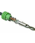Super Cool GeYanL 12 To 18 AWG Weather Pack Connectors Ultimate Waterproof Terminal Set For Auto Racing Wiring Quick Disconnect Splice Black Kit With Precision Gage Tool green sealed connector with metal terminal and black wire