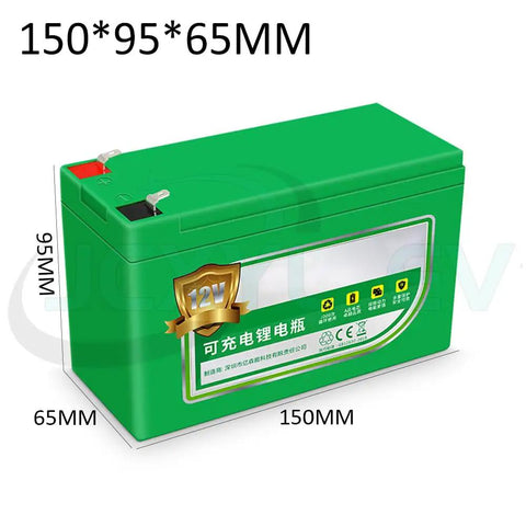 Built Like A Tank 12V Lithium Battery Backup Power Supply For Cars Trucks Rvs And Trailers Plug And Play Rechargeable Li Ion Pack, 150x95x65MM, green.