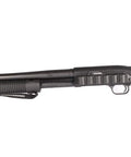Tactical Grip Glove For Mossberg Shockwave And Remington Tac 14 Slip On Grip Black With Recoil Reduction Non Slip Texture displayed on shotgun