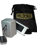 Hotel Safe Lock Extra Security Barrier That Blocks Master Override Keys Prevents Theft And Keeps Your Valuables Safe In Your Room While You Stay Easy To Install And Use shown with carry pouch