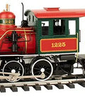 Beefed-Up 4-6-0 Steam Locomotive With Metal Gears For Large G Scale Christmas Edition, Pittman Motor, sound-ready with speaker, prototypical tender