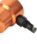 Close-up of Versatile Nibbler Drill Attachment For Sheet Metal Cutting 360 Degree Double Head Cutter for precise DIY use