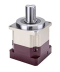 Top Shelf Helical Planetary Gearbox Serving Up Bulletproof Five Arc Minute Precision And A Reliable Five To One Ratio For Ac Servo Motors Featuring Knockout Torque Output On An Eight Millimeter Input Shaft, close-up view showing metal and plastic components.
