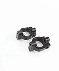 Front C Hub Carrier And Caster Block Set For 1/10 Scale RC Cars Upgrade Replacement Parts Badass black plastic hub carriers.