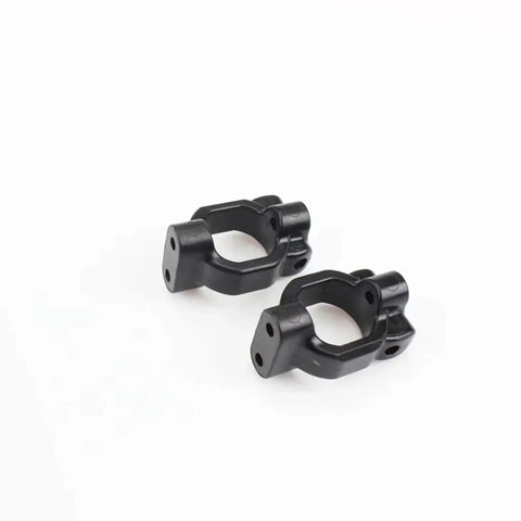 Front C Hub Carrier And Caster Block Set For 1/10 Scale RC Cars Upgrade Replacement Parts Badass black plastic hub carriers.