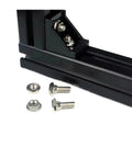 Beefy Aluminum Profile Connector Kit with 40 M8 hex flange nuts, 20 corner brackets, and 16mm T bolt screws for quick builds.