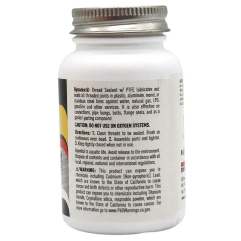 Side view of All Purpose Thread Sealant With PTFE For Threads Minus 65 To 300 Degrees Fahrenheit 4 Oz Brush Top Bottle
