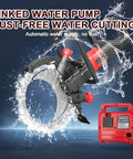 Straight Up Heavy Duty Brushless Concrete Cutter Ring Saw With Switchable Titanium Blade Sizes And Zero Hassle Automatic Adjustment 8900W Brushless Motor Hits 3000Rpm For Killer Masonry Work with linked water pump for dust-free cutting.