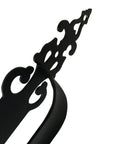 Heavy Duty Garage Door Hardware Kit Featuring Decorative Handles And Premium Steel Hinges built with a decorative black handle design.