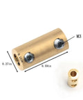 Metal connector with M3 size and measurements, part of 10 Pack 10 Gauge Wire Connector Nut Kit For Easy Splicing And Quick Wiring Hookups Durable Red Copper Terminals Circuit Conductor Connector Set For DIY Auto And Home Wiring.