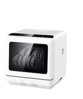 Straight Up Great Portable Countertop Dishwasher Compact Kitchen Tableware Cleaner, white, compact, holding clean dishes.