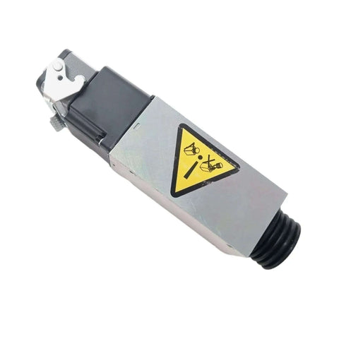 Beefed Up Escalator Brake Replacement Magnetic SDF SSB Id Nr 897396 DC97V Electromagnet in metal casing, side view.
