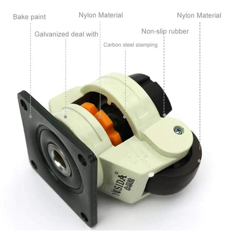 Smooth Rollin Heavy Duty Retractable Leveling Caster Wheels Top Shelf Swivel Furniture Casters With Flat Mount Rollers Tough Enough For Heavy Haulin And Easy Setup Handles 220 Up To 3300 Lbs